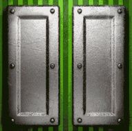 metal on green background N127