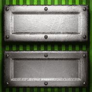 metal on green background N128