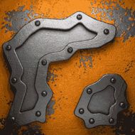 Old metal background N820
