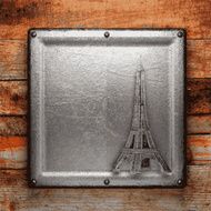 metal and wood background N79
