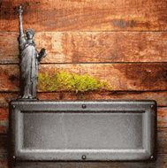 metal and wood background N82