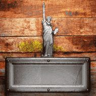 metal and wood background N83
