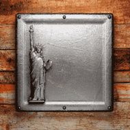 metal and wood background N86