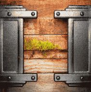 metal and wood background N93