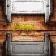 metal and wood background N94