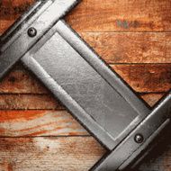 metal and wood background N95