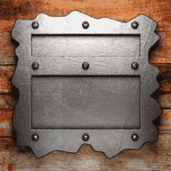 metal and wood background N102