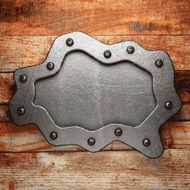 metal and wood background N107