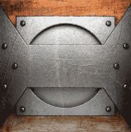 metal and wood background N114