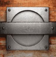 metal and wood background N115