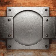 metal and wood background N116