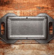 metal and wood background N120