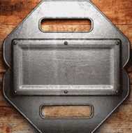 metal and wood background N122