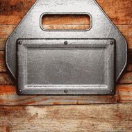 metal and wood background N123