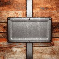 metal and wood background N124