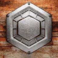 metal and wood background N126
