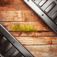 metal and wood background N127