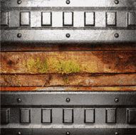 metal and wood background N130