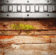 metal and wood background N131