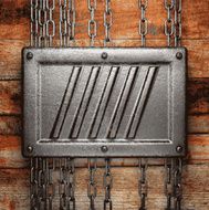 metal and wood background N134