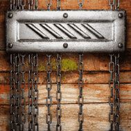 metal and wood background N135