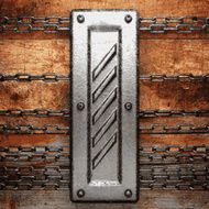 metal and wood background N136