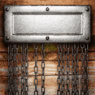 metal and wood background N140