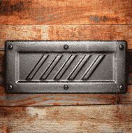 metal and wood background N145