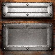 metal and wood background N147