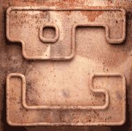 Old metal background N862