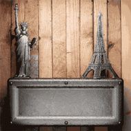 metal and wood background N154