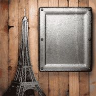 metal and wood background N157