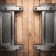 metal and wood background N167