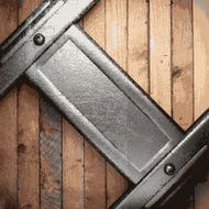 metal and wood background N169