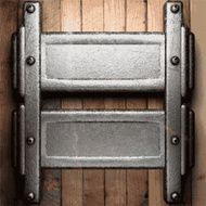metal and wood background N174