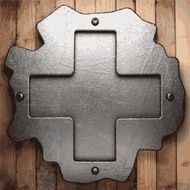 metal and wood background N177