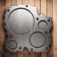 metal and wood background N179