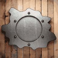 metal and wood background N181