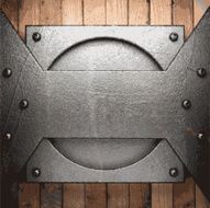 metal and wood background N182