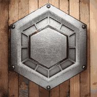 metal and wood background N186