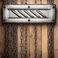 metal and wood background N195