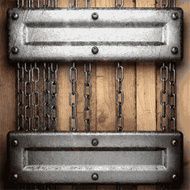 metal and wood background N198