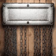 metal and wood background N200