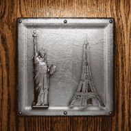 metal and wood background N214