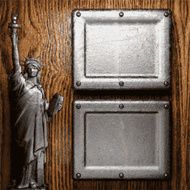 metal and wood background N218