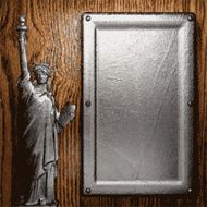 metal and wood background N219