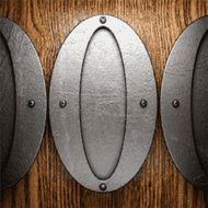 metal and wood background N221