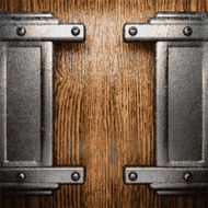 metal and wood background N227
