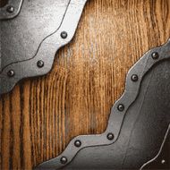 metal and wood background N239