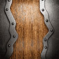 metal and wood background N240